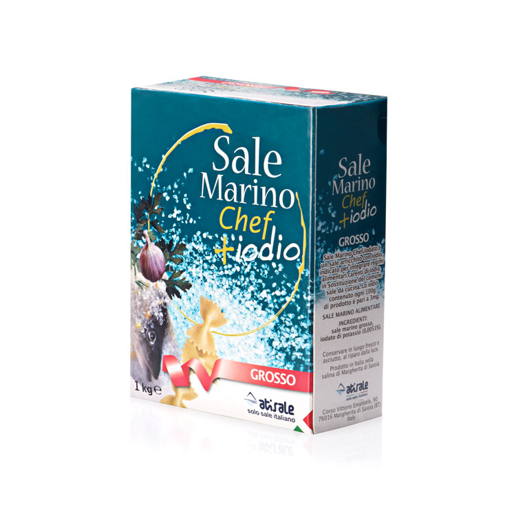 Sale marino italiano grosso iodato 1Kg Il Salino - D'Ambros Ipermercato